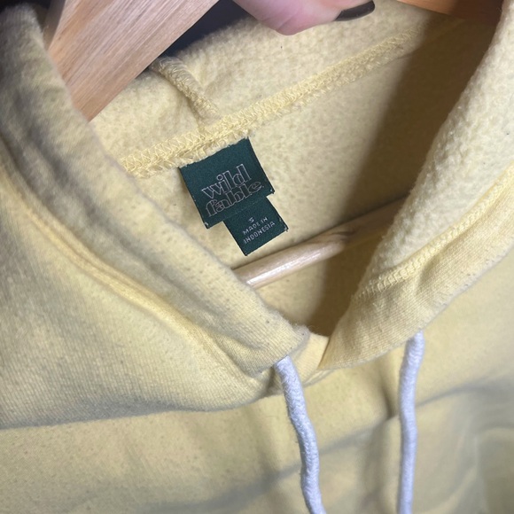 Wild Fable Womens small hoodie crop top yellow - Picture 5 of 6